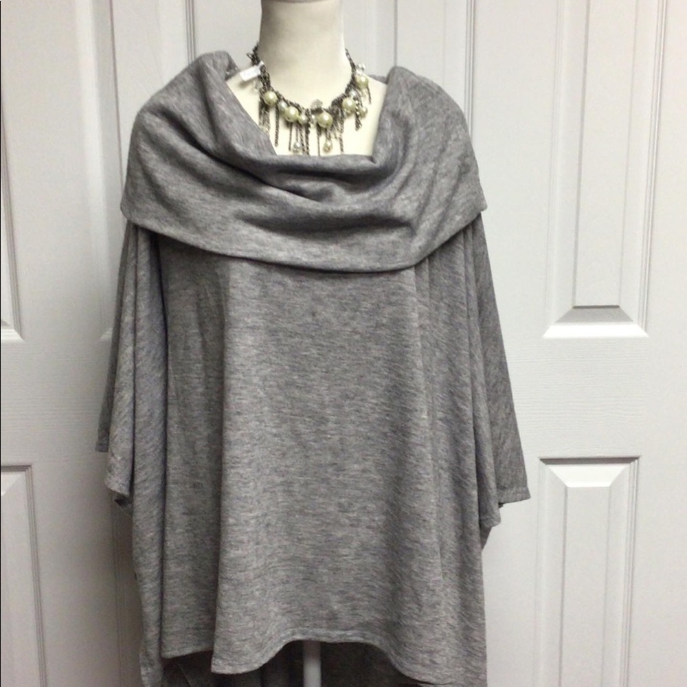 Poncho style sweater